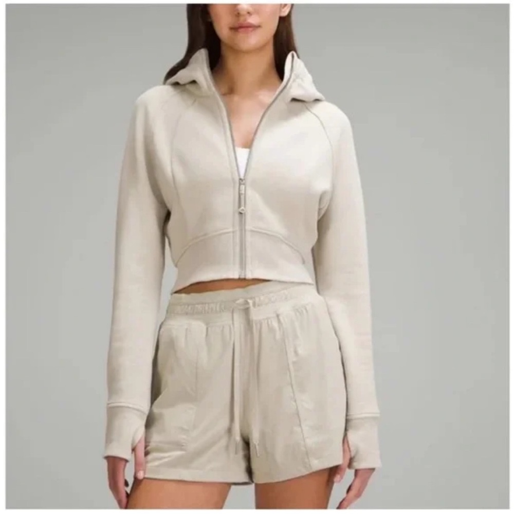 Lululemon Scuba Full-Zip Cropped Hoodie Mojave